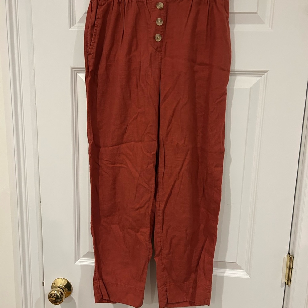 LOFT Outlet Terracotta High-Rise Pants